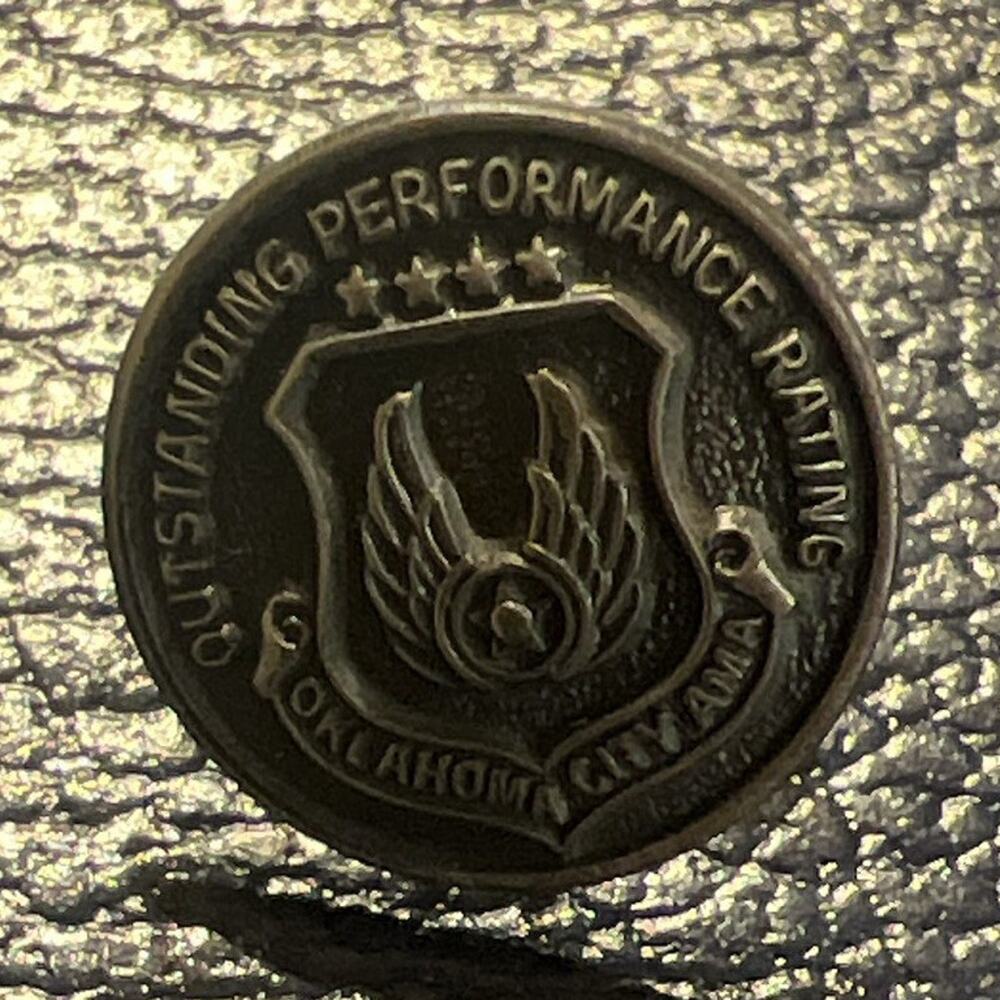 Outstanding Performance Rating OKC Air Logistics Center Lapel Pin